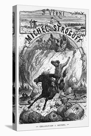 Frontispiece of "Michel Strogoff" by Jules Verne-Jules Ferat-Stretched Canvas
