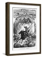 Frontispiece of "Michel Strogoff" by Jules Verne-Jules Ferat-Framed Giclee Print