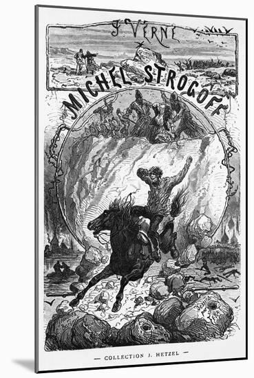 Frontispiece of "Michel Strogoff" by Jules Verne-Jules Ferat-Mounted Giclee Print