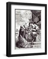 Frontispiece of Opere Di Galileo Galilei, Published in Bologna in 1656-null-Framed Giclee Print