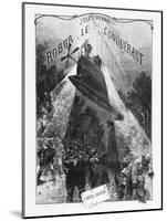 Frontispiece of "Robur Le Conquerant" by Jules Verne Paris, Hetzel, 1886-L Bennet-Mounted Giclee Print
