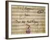 Frontispiece of the Autograph Music Score of Agrippina, 1708-Nicola Antonio Porpora-Framed Giclee Print