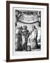 Frontispiece of the Dialogue Concerning the Two Chief World Systems by Galileo Galilei, 1632-Stefano Della Bella-Framed Giclee Print