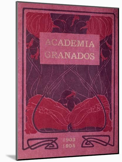 Frontispiece of the Program 1903-04 of the Academia Granados-null-Mounted Giclee Print