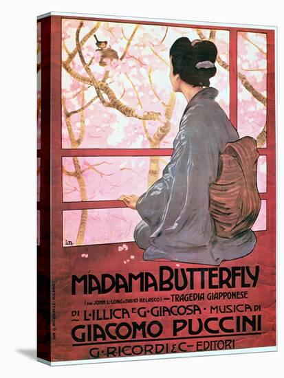 Frontispiece of the Score Sheet for "Madame Butterfly" by Giacomo Puccini-null-Stretched Canvas