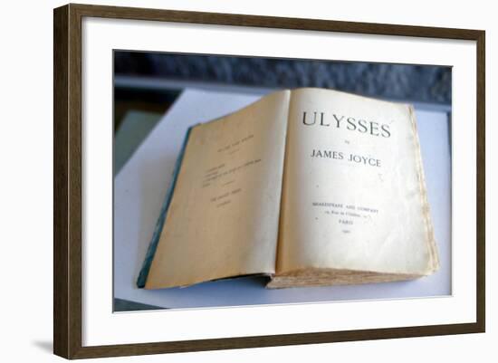 Frontispiece of 'Ulysses' by James Joyce-null-Framed Giclee Print