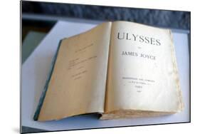 Frontispiece of 'Ulysses' by James Joyce-null-Mounted Giclee Print