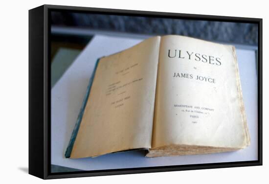 Frontispiece of 'Ulysses' by James Joyce-null-Framed Stretched Canvas