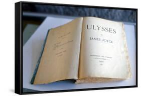 Frontispiece of 'Ulysses' by James Joyce-null-Framed Stretched Canvas