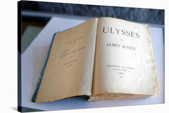 Frontispiece of 'Ulysses' by James Joyce-null-Stretched Canvas