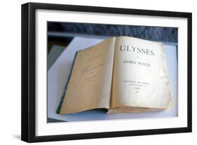 Frontispiece of 'Ulysses' by James Joyce-null-Framed Premium Giclee Print