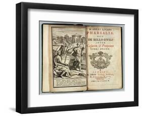 Frontispiece Pharsalia or Civil War Between Caesar and Pompey by Marcus Annaeus Lucan (Ad 39-65)-null-Framed Giclee Print