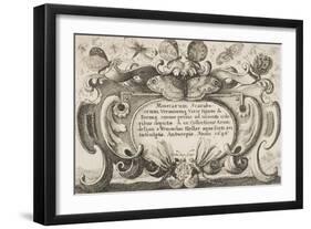 Frontispiece, Plate 1 from the Series "Muscarum, Scarabeorum Vermiumque Varie Figure and Formae"-Wenceslaus Hollar-Framed Giclee Print