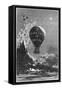 Frontispiece to "Five Weeks in a Balloon" by Jules Verne-Édouard Riou-Framed Stretched Canvas