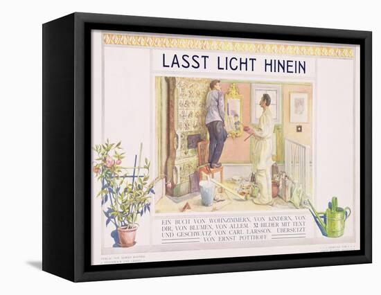 Frontispiece to "Lasst Licht Hinin",("Let in More Light") 1909-Carl Larsson-Framed Stretched Canvas