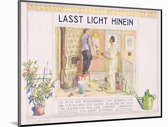 Frontispiece to "Lasst Licht Hinin",("Let in More Light") 1909-Carl Larsson-Mounted Giclee Print
