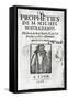 Frontispiece to Les Propheties de M. Michel de Nostradamus-null-Framed Stretched Canvas