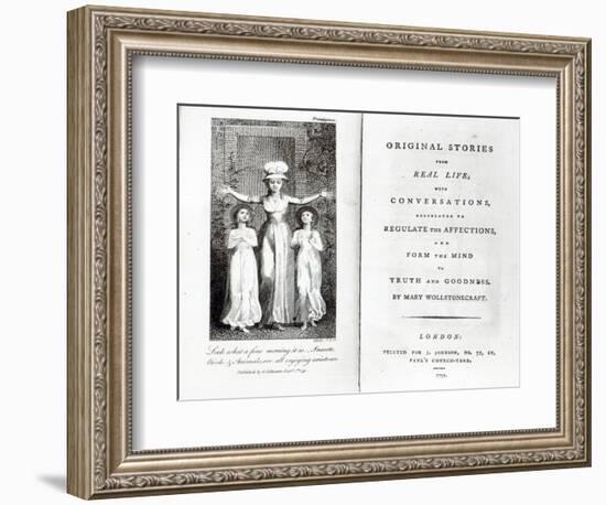 Frontispiece to 'Original Stories from Real Life' by Mary Wollstonecraft, 1791-William Blake-Framed Giclee Print