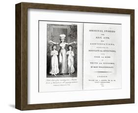 Frontispiece to 'Original Stories from Real Life' by Mary Wollstonecraft, 1791-William Blake-Framed Giclee Print