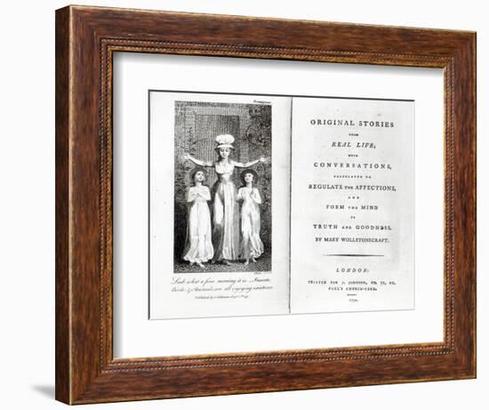 Frontispiece to 'Original Stories from Real Life' by Mary Wollstonecraft, 1791-William Blake-Framed Giclee Print