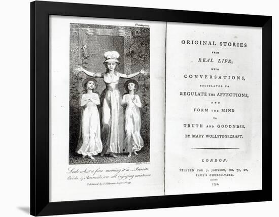 Frontispiece to 'Original Stories from Real Life' by Mary Wollstonecraft, 1791-William Blake-Framed Giclee Print