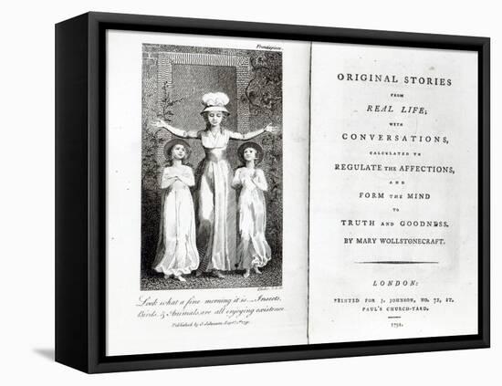 Frontispiece to 'Original Stories from Real Life' by Mary Wollstonecraft, 1791-William Blake-Framed Stretched Canvas