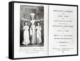 Frontispiece to 'Original Stories from Real Life' by Mary Wollstonecraft, 1791-William Blake-Framed Stretched Canvas