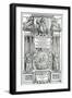 Frontispiece to 'Quattro Libri Dell'Architettura' by Andrea Palladio, 1570-Italian School-Framed Giclee Print