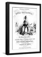 Frontispiece to Sheet Music for 'Rule Britannia!'-null-Framed Giclee Print