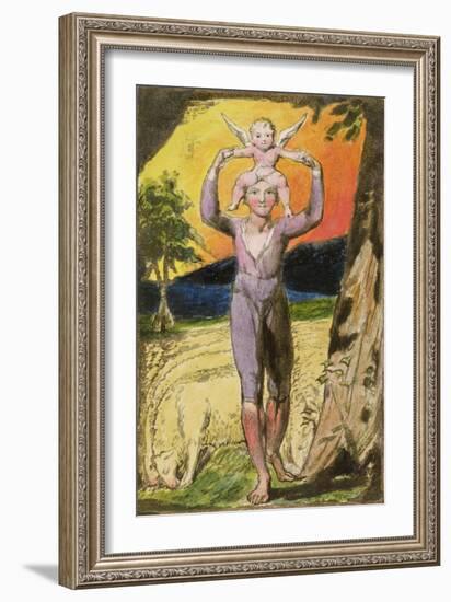 Frontispiece to Songs of Experience: Plate 29 from Songs of Innocence and of Experience, C.1802-08-William Blake-Framed Giclee Print