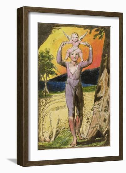 Frontispiece to Songs of Experience: Plate 29 from Songs of Innocence and of Experience, C.1802-08-William Blake-Framed Giclee Print