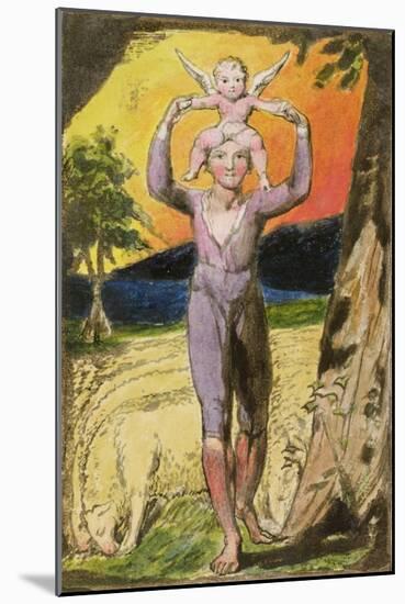 Frontispiece to Songs of Experience: Plate 29 from Songs of Innocence and of Experience, C.1802-08-William Blake-Mounted Giclee Print