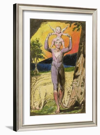 Frontispiece to Songs of Experience: Plate 29 from Songs of Innocence and of Experience, C.1802-08-William Blake-Framed Giclee Print