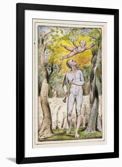 Frontispiece to Songs of Innocence: Plate 1 from Songs of Innocence and of Experience C.1802-08-William Blake-Framed Giclee Print