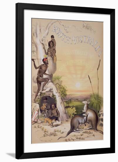 Frontispiece to 'south Australia', Printed 1846 (Coloured Engraving)-George French Angas-Framed Giclee Print