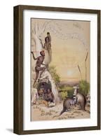 Frontispiece to 'south Australia', Printed 1846 (Coloured Engraving)-George French Angas-Framed Giclee Print
