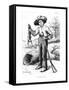 Frontispiece to "The Adventures of Huckleberry Finn," by Mark Twain 1884-Edward Windsor Kemble-Framed Stretched Canvas