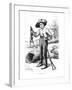Frontispiece to "The Adventures of Huckleberry Finn," by Mark Twain 1884-Edward Windsor Kemble-Framed Giclee Print