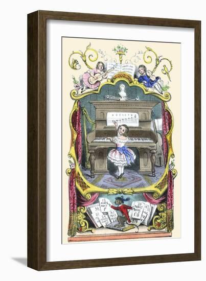 Frontispiece to "The Home First Number and Music Book"-Charles Butler-Framed Art Print