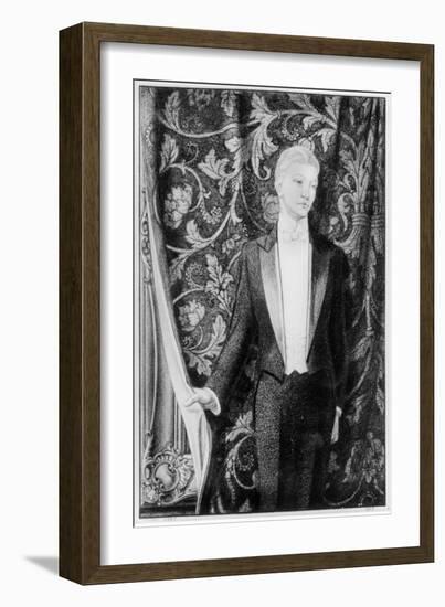 Frontispiece to 'The Picture of Dorian Gray' by Oscar Wilde, Published in 1925-Henry Keen-Framed Giclee Print