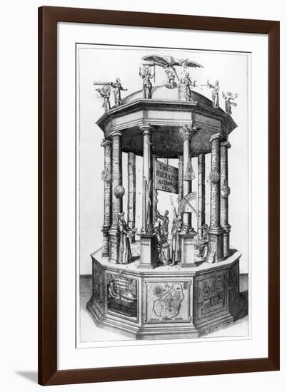 Frontispiece to 'The Rudolphine Tables' compiled by Johannes Kepler, published in 1627-null-Framed Giclee Print