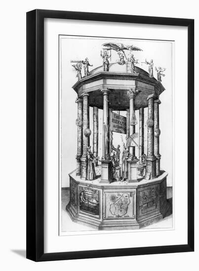 Frontispiece to 'The Rudolphine Tables' compiled by Johannes Kepler, published in 1627-null-Framed Giclee Print