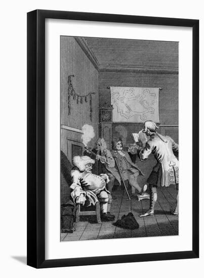 Frontispiece to Tristram Shandy by William Hogarth-William Hogarth-Framed Giclee Print