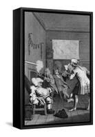 Frontispiece to Tristram Shandy by William Hogarth-William Hogarth-Framed Stretched Canvas