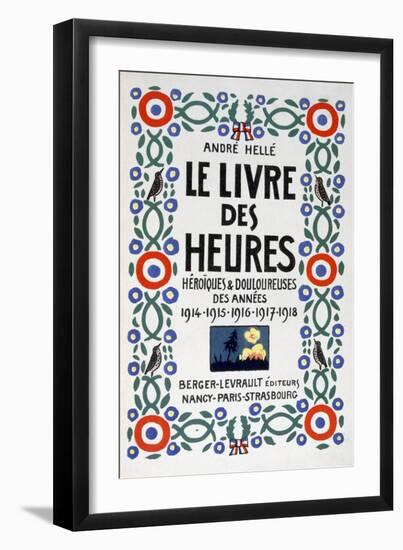 Frontpage of Le Livre Des Heures, 1919-Andre Helle-Framed Giclee Print