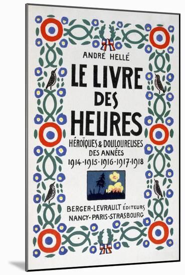 Frontpage of Le Livre Des Heures, 1919-Andre Helle-Mounted Giclee Print