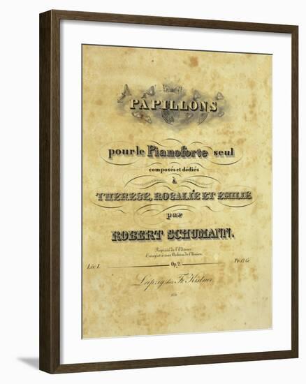 Frontpiece of Papillons, Op. 2-null-Framed Giclee Print