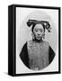 Frontview of Coiffure of a Married Manchu Matron, C.1867-72-John Thomson-Framed Stretched Canvas