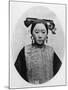 Frontview of Coiffure of a Married Manchu Matron, C.1867-72-John Thomson-Mounted Photographic Print