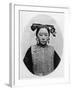 Frontview of Coiffure of a Married Manchu Matron, C.1867-72-John Thomson-Framed Photographic Print